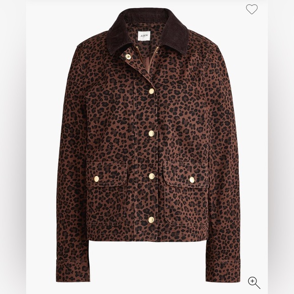 J Crew Factory • NWT • Leopard Print Field Jacket - Picture 4 of 15